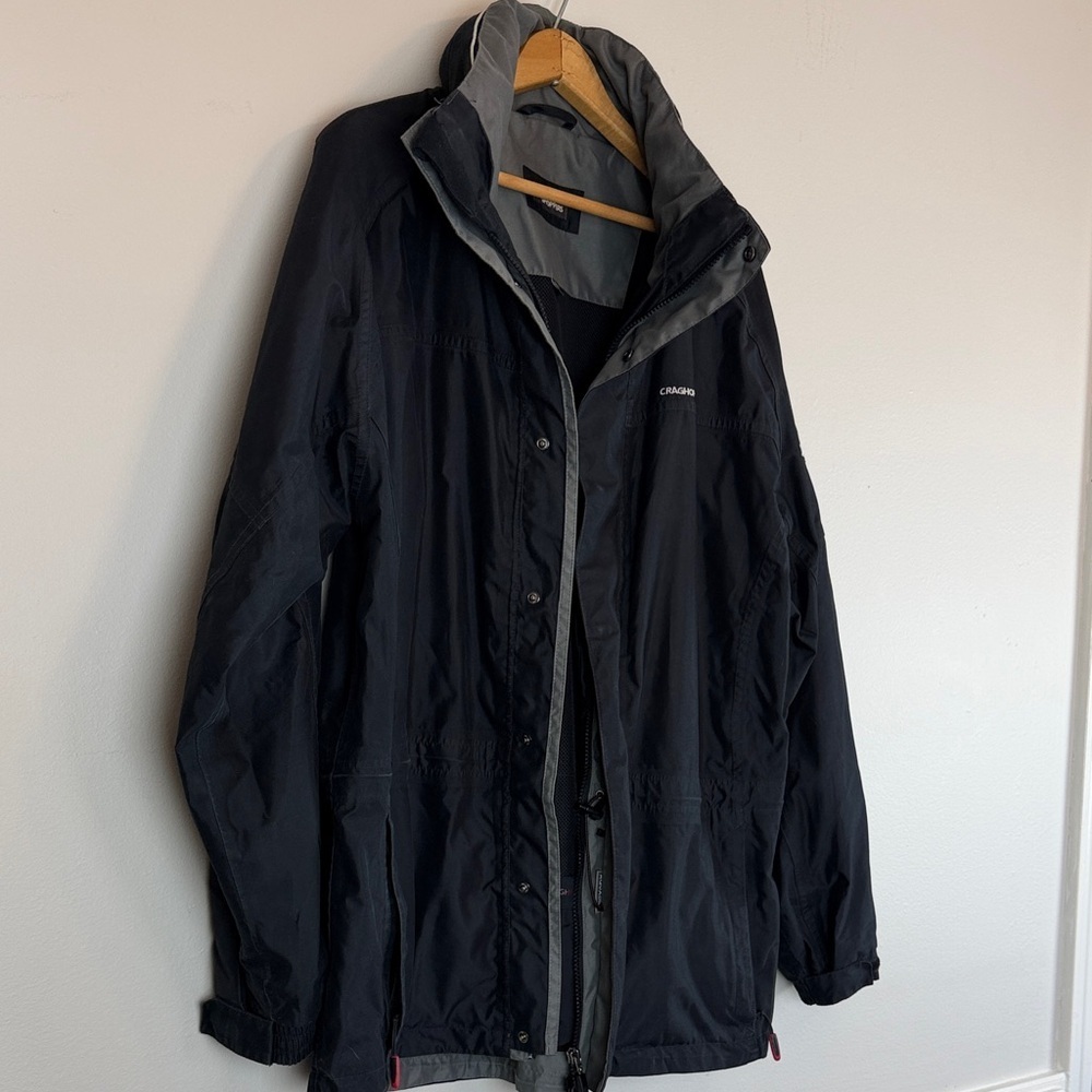 Craghoppers AquaDry Waterproof Windproof Breathable Jacket – US Men’s M / Black